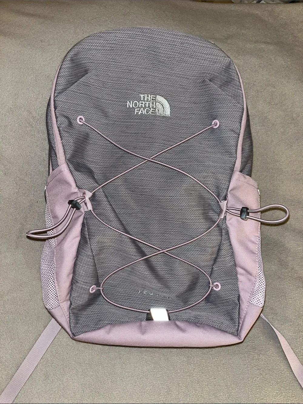 The North Face Jester Light Purple and Gray Backpack